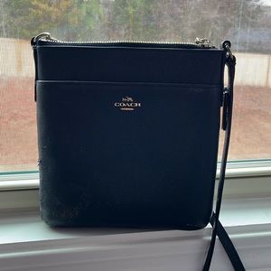 Well-loved Navy Coach Purse